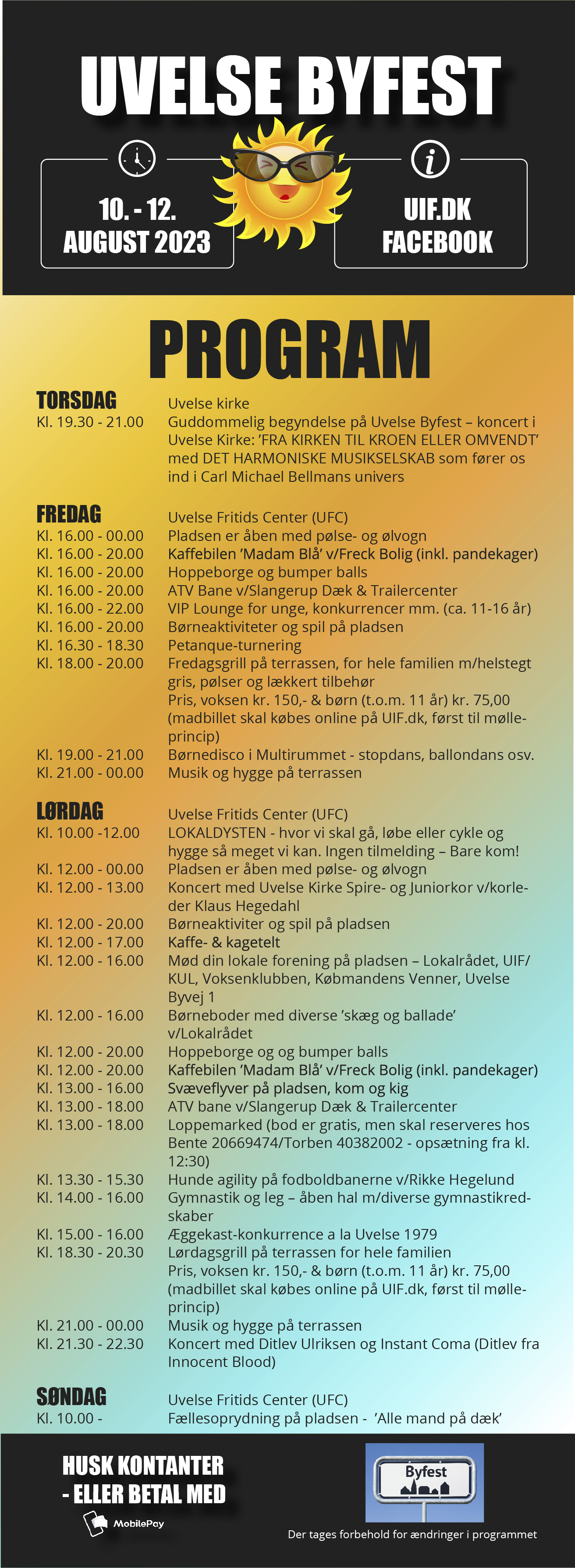 Uvelse byfest program